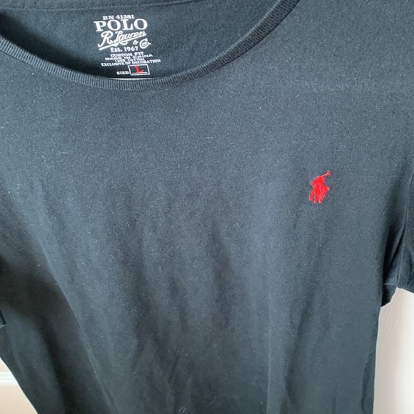 Ralph Lauren T-Shirt Black Size: Large - Picture 4 of 6